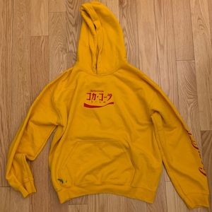 UO YELLOW COCA COLA HOODIE